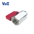 1/4" - 3/4" M-BSP x F-BSP Valogin 232 psi Chrome Plated Brass Mini Ball Valve